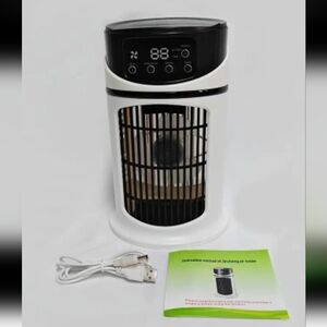 Portable Black and White Cooling Fan (Please Read Below).